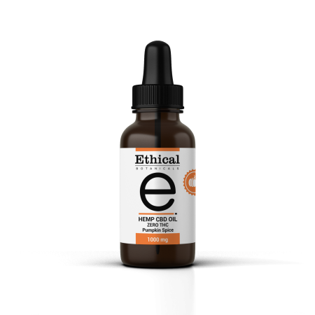 THC-Free Hemp CBD Oil Pumpkin Spice flavour 1000mg tincture