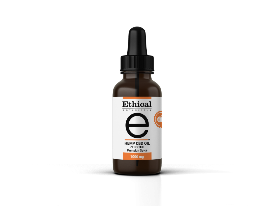 THC-Free Hemp CBD Oil Pumpkin Spice flavour 1000mg tincture